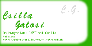 csilla galosi business card